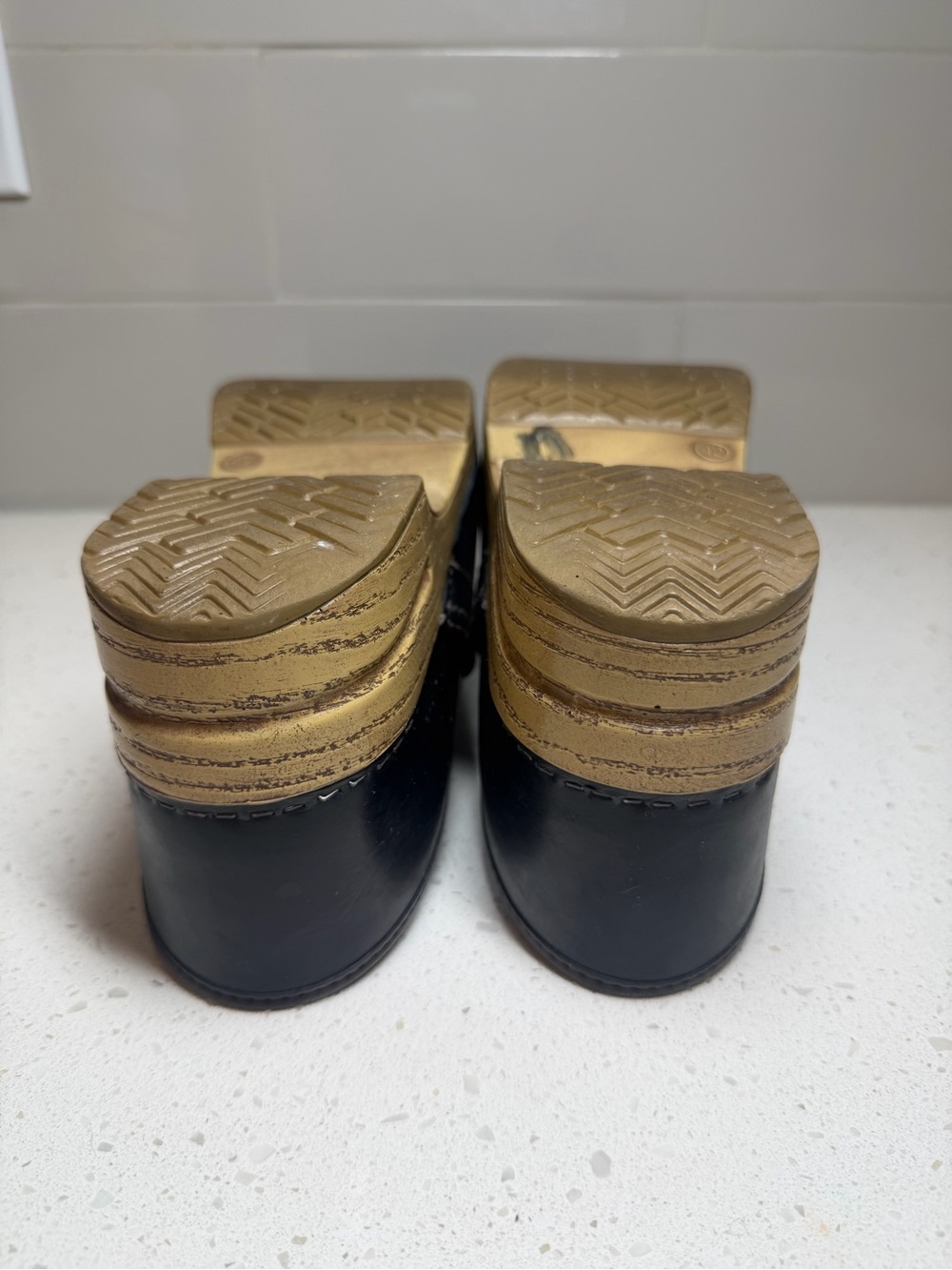 Dansko leather clogs shoes DARK BLUE SIZE 42 11 10.5 nurse - Picture 10 of 16
